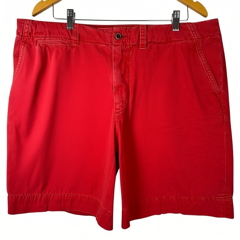 Polo Ralph Lauren Chino Shorts Men 38 Red Vintage 90s Faded Cotton